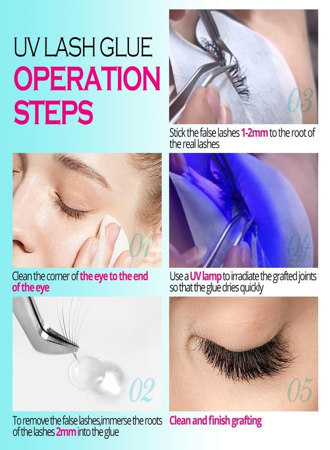 أريسون لاشز غراء رموش بالأشعة فوق البنفسجية، سريع الجفاف في ثانية واحدة، قوي التثبيت، مقاوم للماء، آمن، لا يسبب تهيجًا، يدوم حتى 75 يومًا، للاستخدام الاحترافي فقط (3 مل) - Image 5